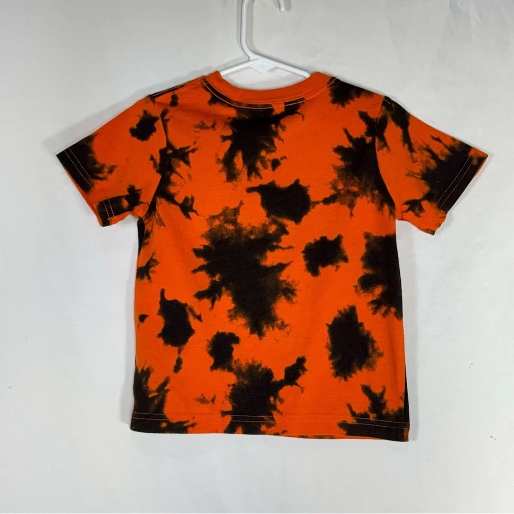 Celebrate! Happy Halloween Kids Black & Orange Tie Dye T-Shirt
